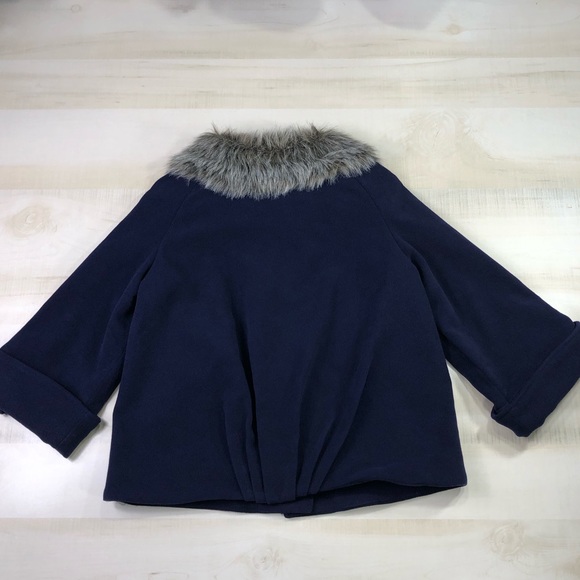 Jack BB Dakota Coat Kids Girl Fur Collar XS - Picture 4 of 7